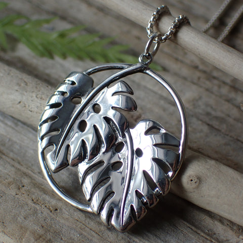 ♻️Recycled Sterling Silver Monstera Leaf Charm