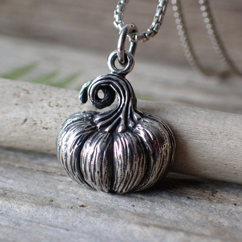 ♻️Recycled Sterling Silver Pumpkin Charm