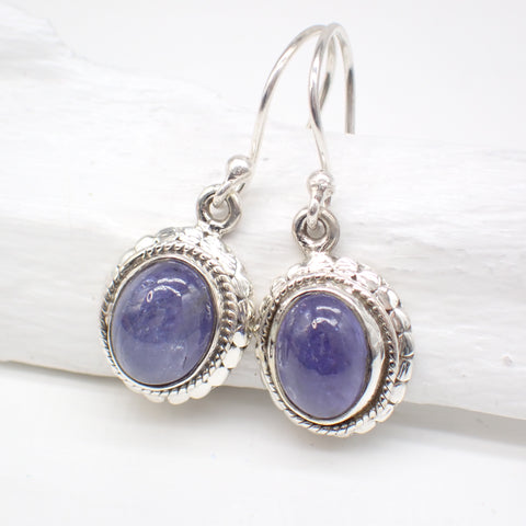 Sterling Silver Tanzanite Earrings