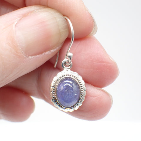 Sterling Silver Tanzanite Earrings