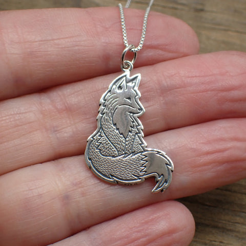 ♻️ Recycled Sterling Silver Fox Charm