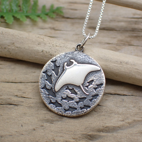 Sterling Silver Manta Ray Charm