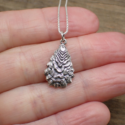 Sterling Silver Oyster Charm