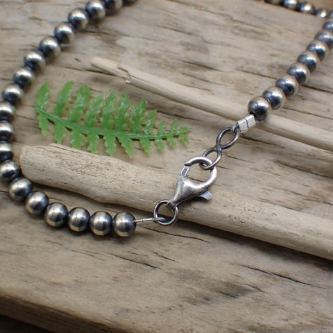 Sterling Silver Navajo Pearl Necklace