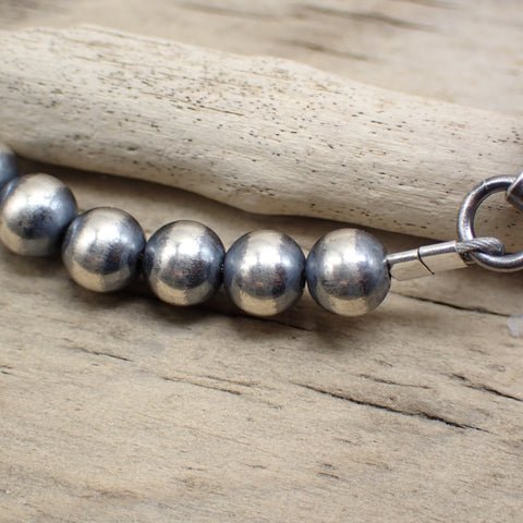 Sterling Silver Navajo Pearl Necklace