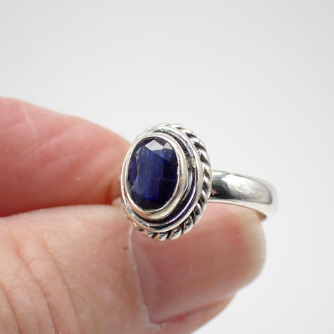 Sterling Silver Faceted Kyanite Ring