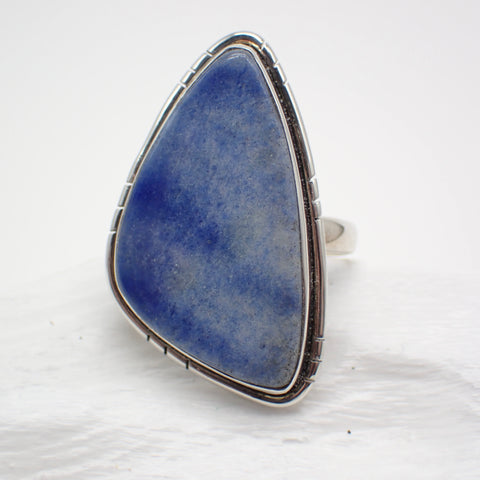 Bague en argent sterling Dumortiérite - Taille 11