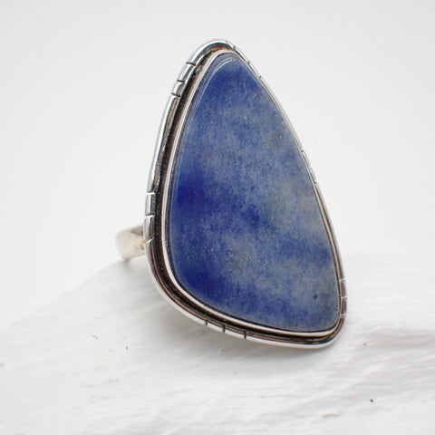 Bague en argent sterling Dumortiérite - Taille 11