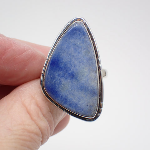 Bague en argent sterling Dumortiérite - Taille 11