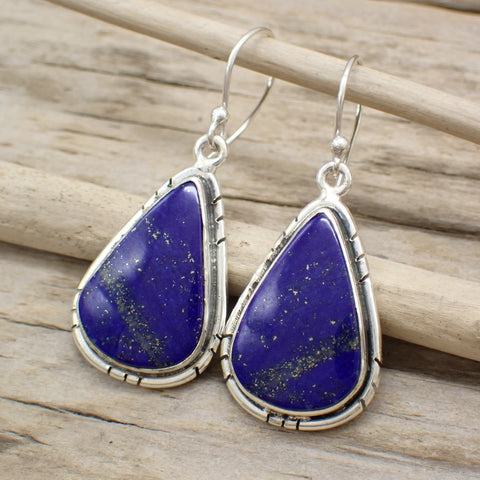 Sterling Silver Lapis Lazuli Earrings