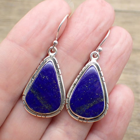 Sterling Silver Lapis Lazuli Earrings