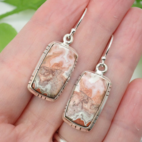 Sterling Silver Rosita Jasper Earrings
