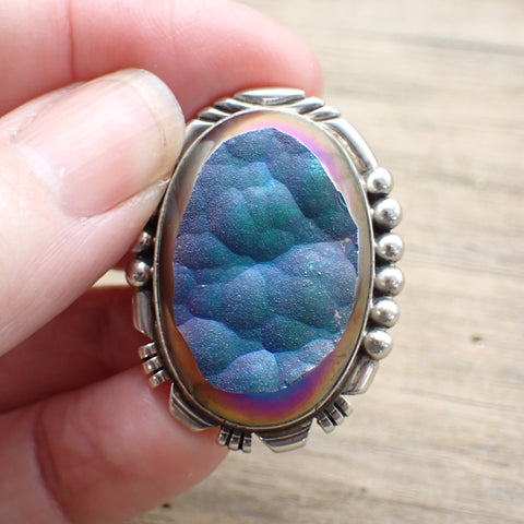 Titanium Druzy Ring By Danny Clark