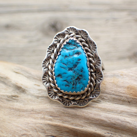 Sleeping Beauty Turquoise Ring By Benjamin Piaso