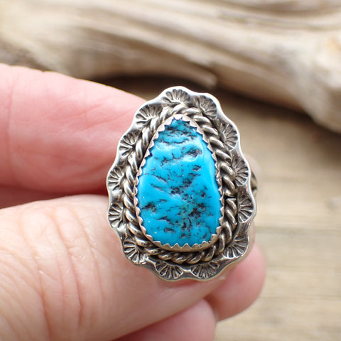 Sleeping Beauty Turquoise Ring By Benjamin Piaso