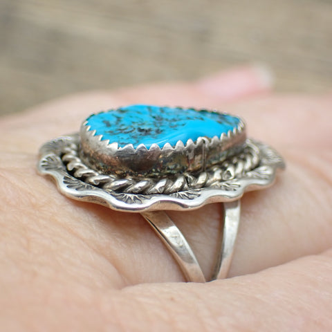 Sleeping Beauty Turquoise Ring By Benjamin Piaso