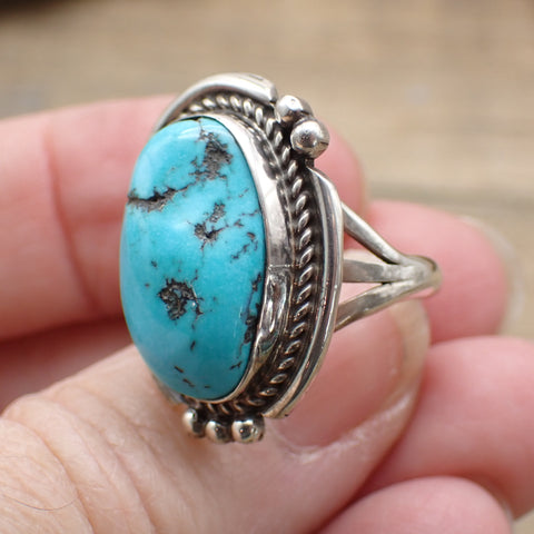 Kingman Turquoise Ring By Harry Spencer