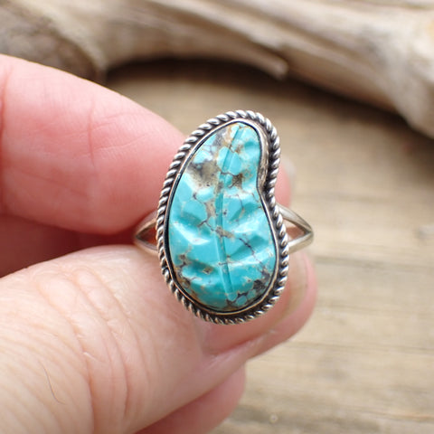 Kingman Turquoise Ring By Harry Spencer