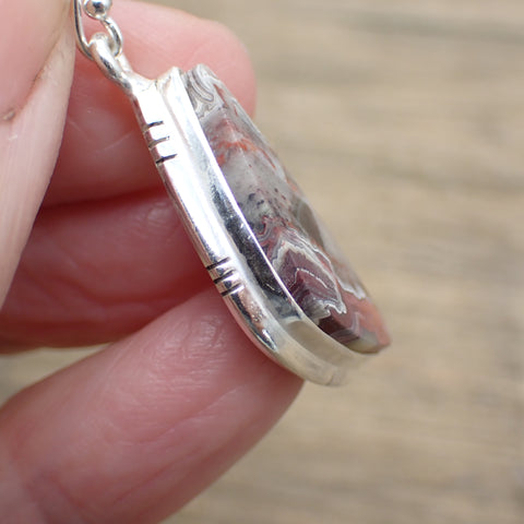 Sterling Silver Crazy Lace Agate Earrings