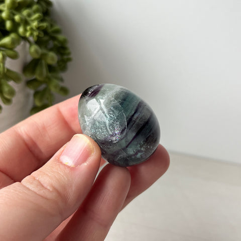 Rainbow Fluorite Egg