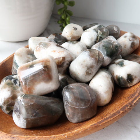 apatite pocket stone worry stone crystal