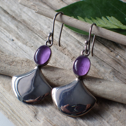 Amethyst Sterling Silver Earrings