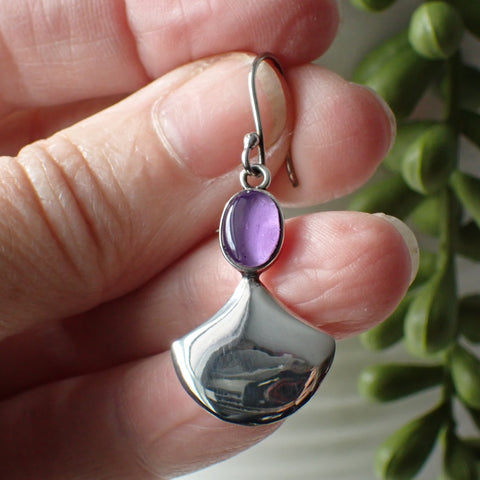 Amethyst Sterling Silver Earrings