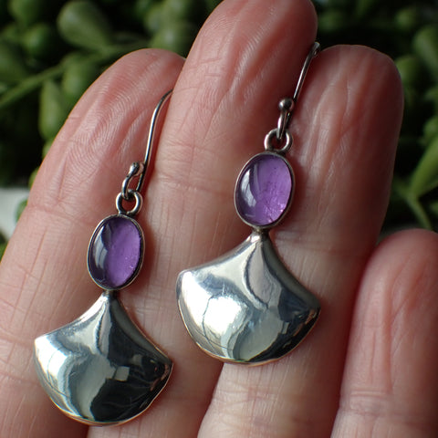 Amethyst Sterling Silver Earrings