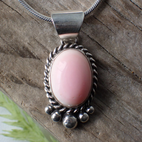 Sterling Silver Conch Shell Pendant by Navajo Artist Peggy Skeets
