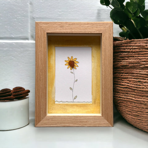 Mini imagen de girasol de cristal de mar