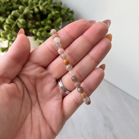 Feldspar Gemstone Energy Bracelet - 6 mm