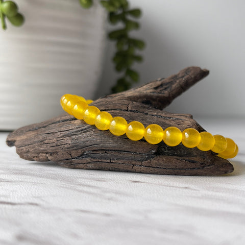 honey calcite gemstone bracelet