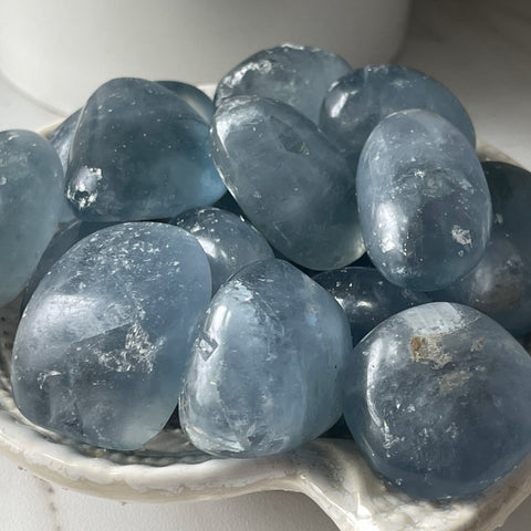 Celestine Tumbled Stone
