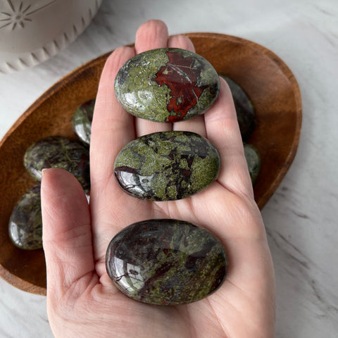 dragons blood crystal stone worry pocket healing stone