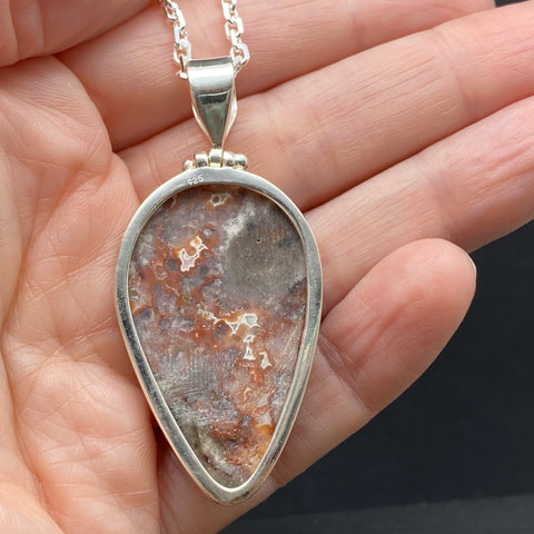 Sterling Silver Ocean Jasper Pendant