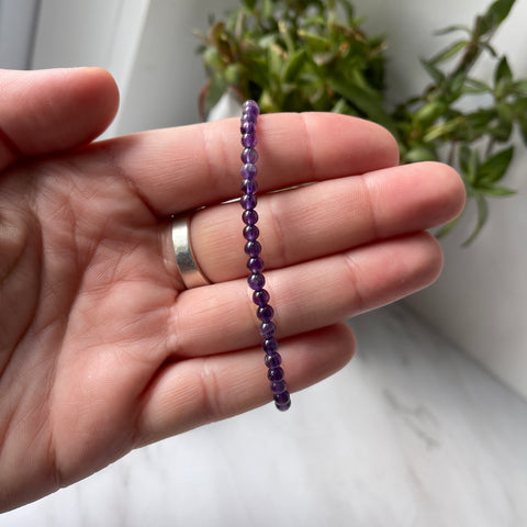 Amethyst Gemstone Energy Bracelet