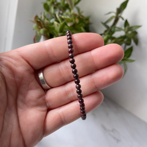 Garnet Gemstone Energy Bracelet