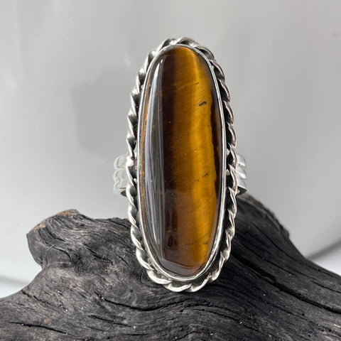 Sterling Silver Tigers Eye Ring