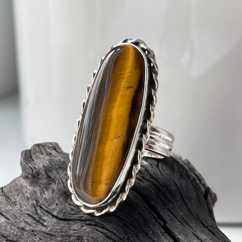 Sterling Silver Tigers Eye Ring