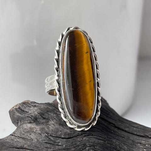 Sterling Silver Tigers Eye Ring