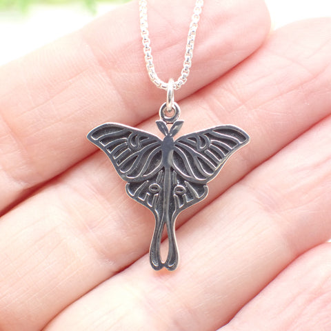 Sterling Silver Luna Moth Charm