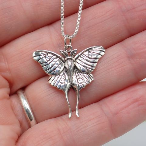 Sterling Silver Luna Moth Charm