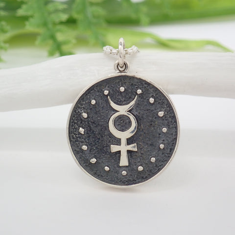 Sterling Silver Astrology Gemini Pendant