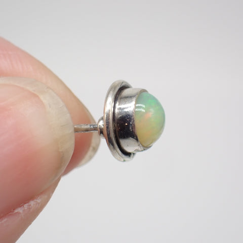 Sterling Silver Ethiopian Opal Studs