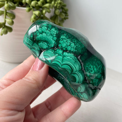 Polished Malachite Free Form