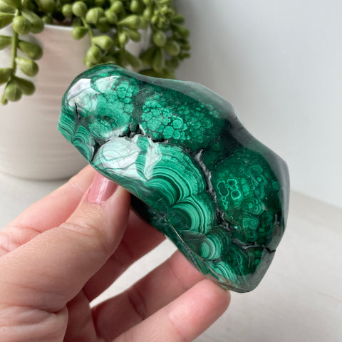 Polished Malachite Free Form