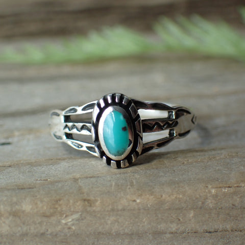 Turquoise Sterling Silver Stone Ring