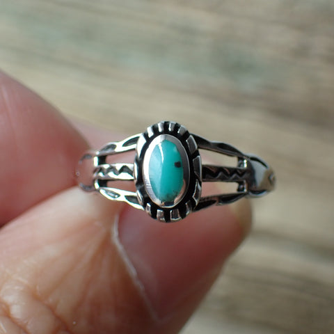 Turquoise Sterling Silver Stone Ring