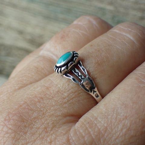 Turquoise Sterling Silver Stone Ring