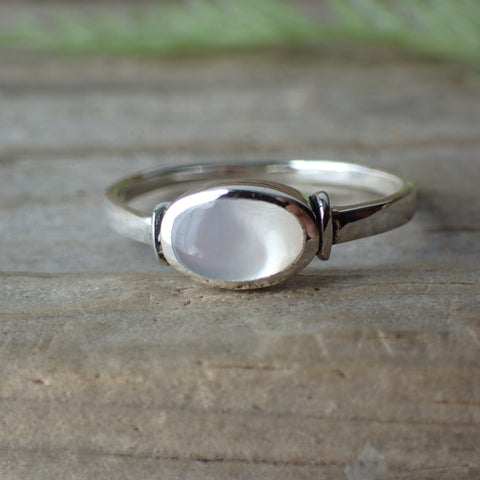 Mother Of Pearl Sterling Silver Ring